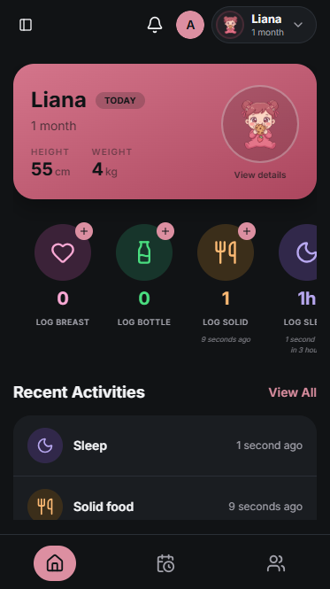 NestDays app dashboard